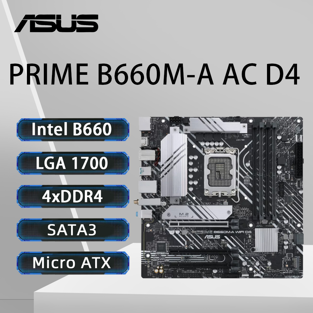Intel Cpu Core I9 - Placa base ASUS PRIME B660M-A AC