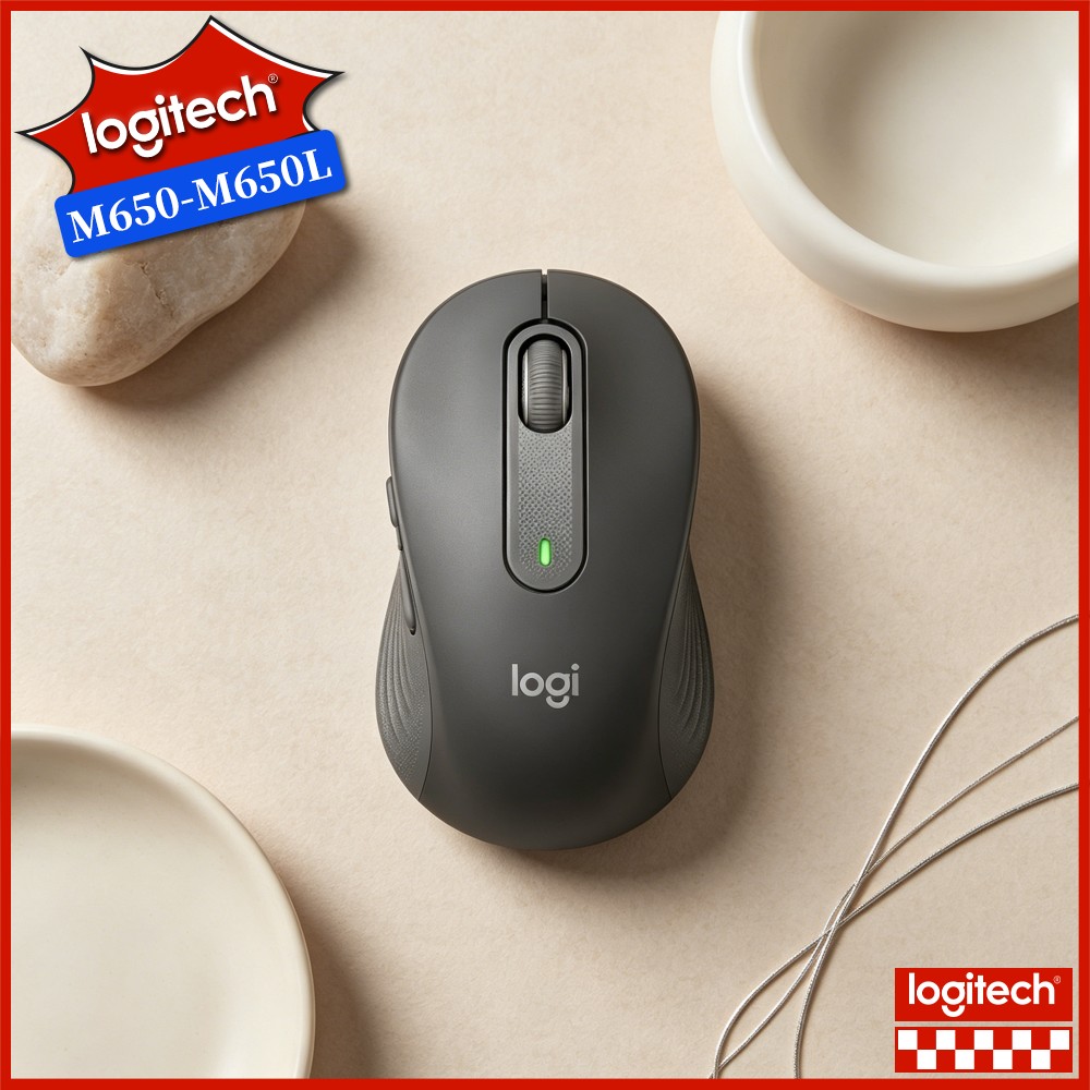 Pc Gaming Logitech - Ratón Inalámbrico Ergonómico Logitech M650 con