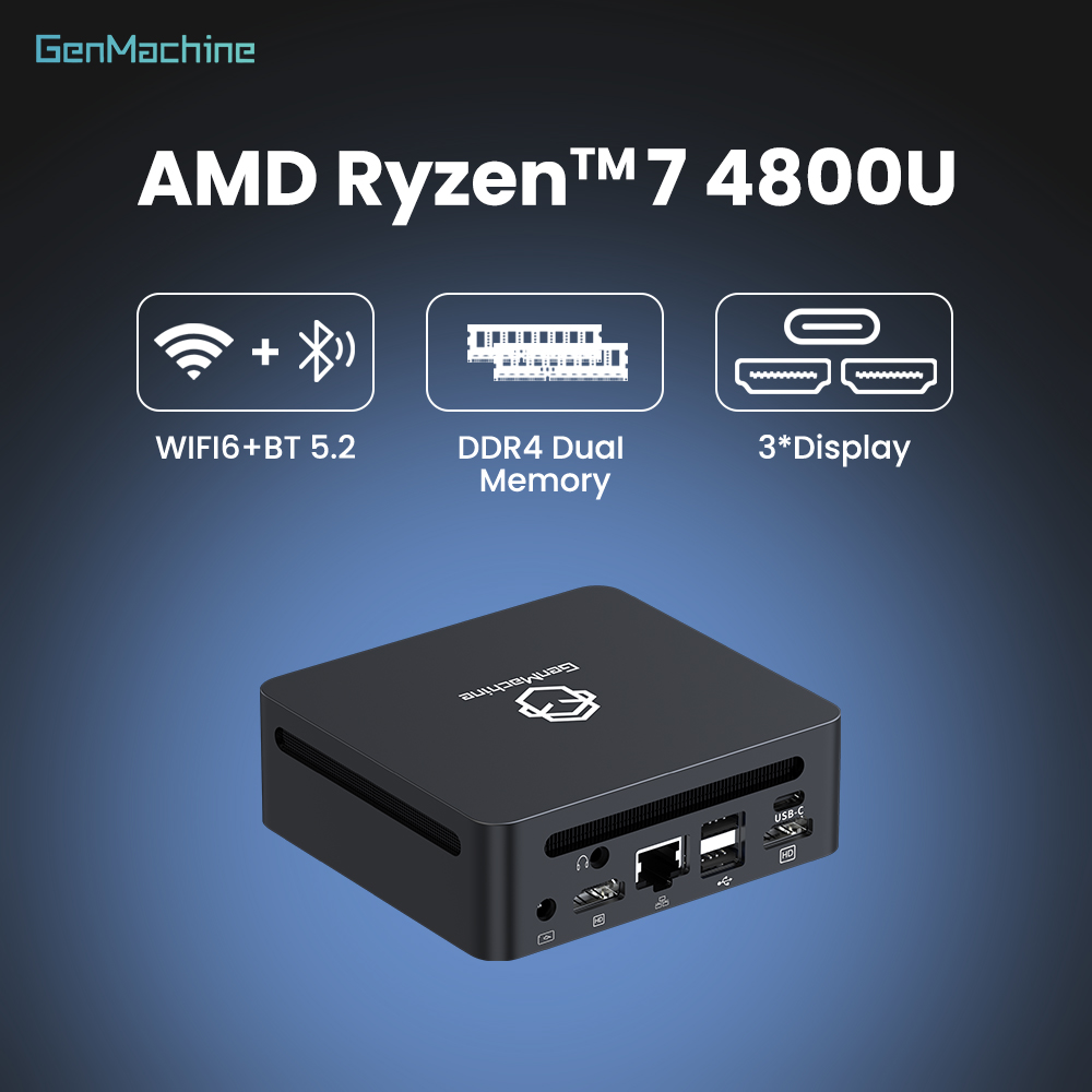 Pc Gaming Ryzen - Mini PC GenMachine con AMD Ryzen