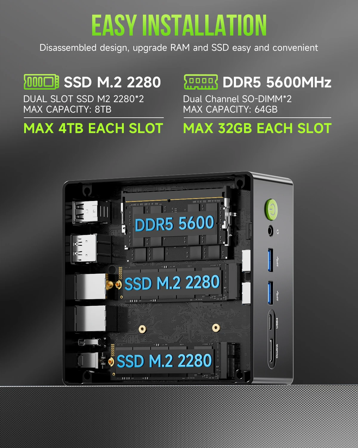 Mini PC para Juegos GMKtec Nuc - Pc Gaming Ddr5 reseña y precio