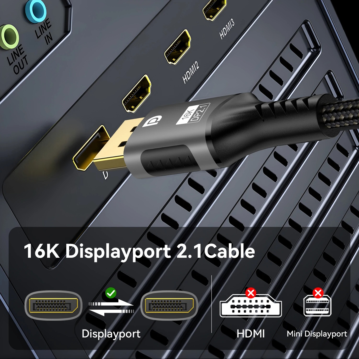 Cable DisplayPort 16K DP 2.1 8 - Pc Zotac Gaming reseña y precio